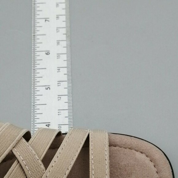 Life Stride Womens Wedge Heel Ankle Strap Sandal Cushioned Taupe‎ Sz 7.5 W NEW - Picture 6 of 10